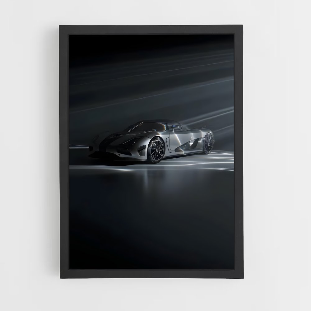 Poster Agera Noir – affiche Koenigsegg (vue 2)